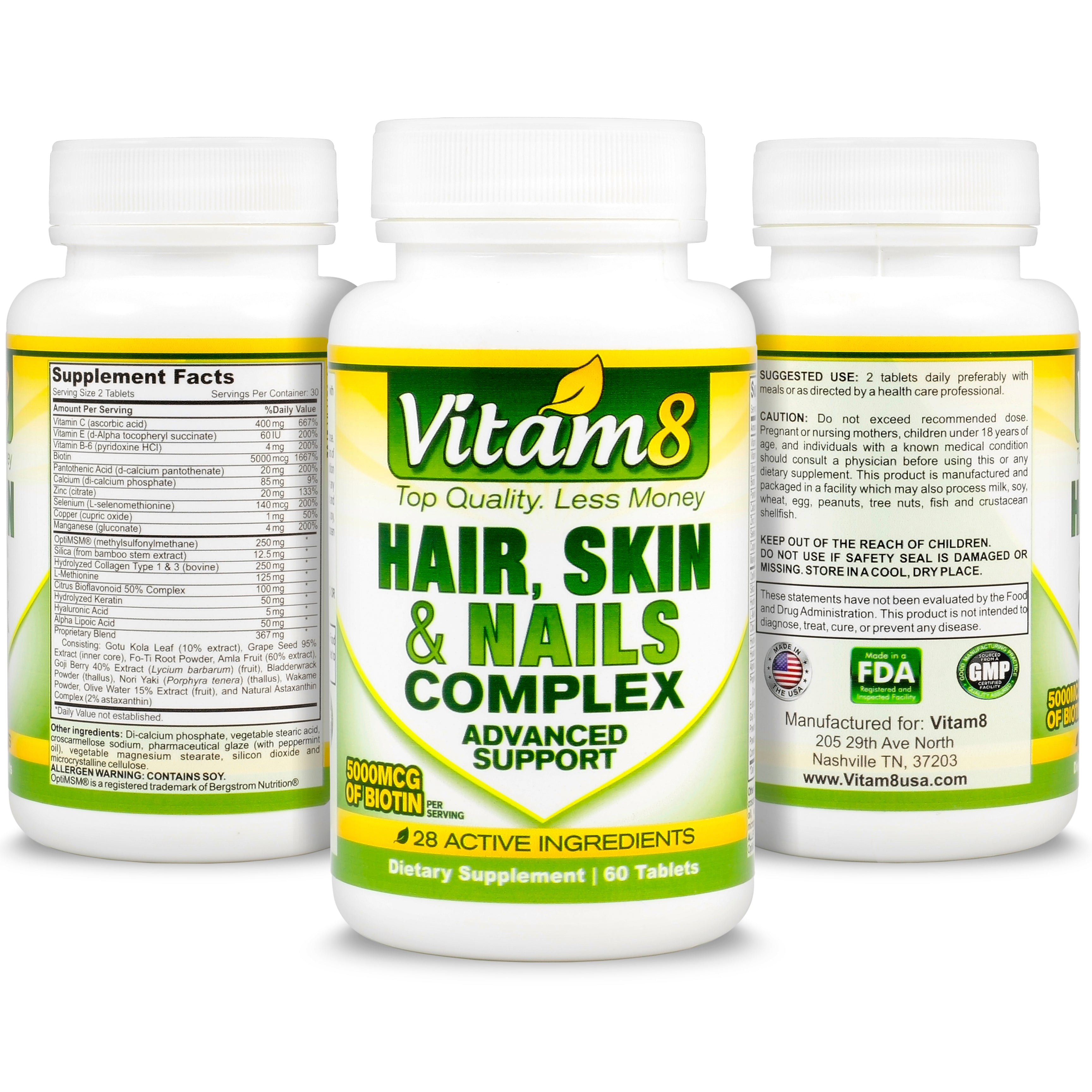 Hair Skin Nails Complex – Vitam8 Labs